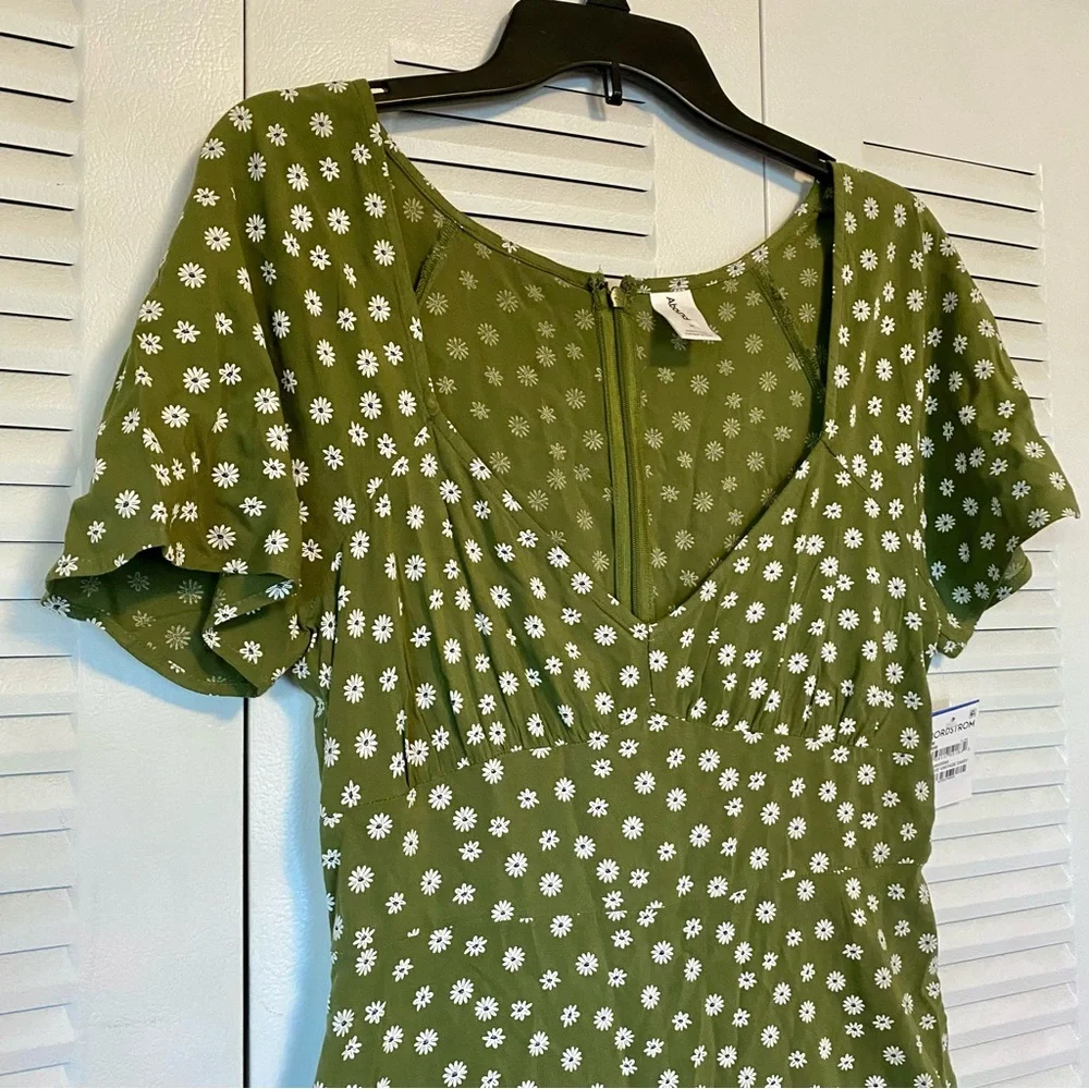 Abound Vintage Olive Daisy Dress - Picture 4 of 6